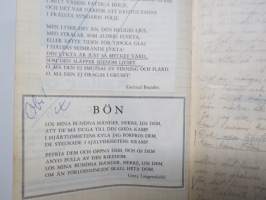 Andliga sånger etc., inskriven 1943 - svart skolhäfte