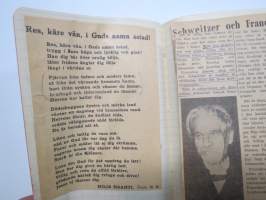 Andliga sånger etc., inskriven 1943 - svart skolhäfte