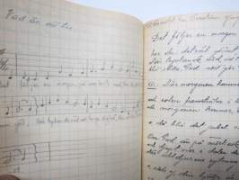 Andliga sånger etc., inskriven 1933 - sjungen vid nordiska studentmötet i Tammerfors sommaren 1933 - svart skolhäfte