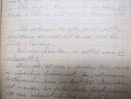 Andliga sånger etc., inskriven 1933 - sjungen vid nordiska studentmötet i Tammerfors sommaren 1933 - svart skolhäfte