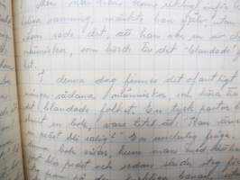 Andliga sånger etc., inskriven 1933 - sjungen vid nordiska studentmötet i Tammerfors sommaren 1933 - svart skolhäfte
