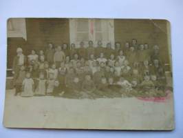 Kaarinan kansakoulu 1923 talvella luokkakuva - valokuva