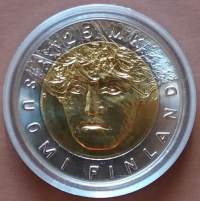 Hopeiset Suomen Juhlarahat - 25 markkaa - Lahden MM-hiihdot - 2001