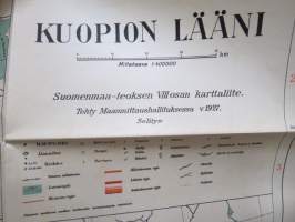 Kuopion lääni 1924 -kartta