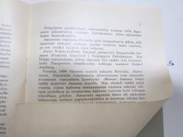 C.J. Jansson - Werkmeister, Tammerfors, Finnland - Tampereella vaikuttaneen alkuperältään saksalaisen paperinjalostusmestarin henkilöhistoriaa