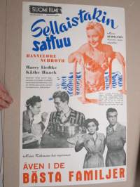 Sellaistakin sattuu - Även i de bästa familjer - Hannelore Schroth, Harry Liedtke, Käthe Haack, ohjaus Heinz Rühmann -elokuvajuliste / movie poster