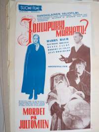 Joulupukki murhattu? - Mordet på Jultomten, Harry Baur, Raymond Rouleau, Renée Faure, Robert Le Vigan, Jean Brochard -elokuvajuliste / movie poster