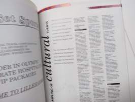 Lillehammer - The Official Olympic Programme - The XVII Olympic Winter Games 1994 -olympialaisten virallinen ohjelma, engalnninkielinen
