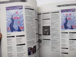 Lillehammer - The Official Olympic Programme - The XVII Olympic Winter Games 1994 -olympialaisten virallinen ohjelma, engalnninkielinen