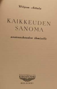 Kaikkeuden sanoma - avaruuskauden ihmiselle