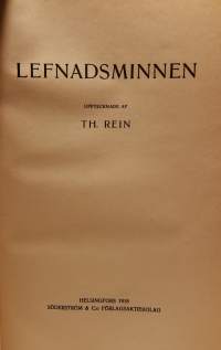 Lefnadsminnen