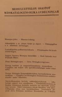 Suurmessut 1935 luettelo / katalog Stormässän
