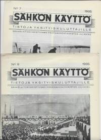 Sähkön käyttö - tietoja yksityiskuluttajille 1935 nr 7 ja 8