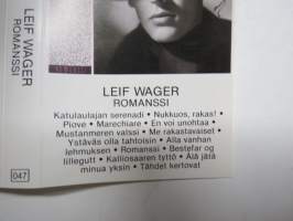 Leif Wager - romanssi,  K-Tel Classic 047 -C-kasetti / C-cassette