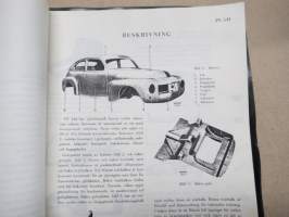 Volvo PV 544 Verkstadshandbok avd. 11 Karosseri -korjaamokirjasarjan osa - Kori -ruotsinkielinen, KOPIO