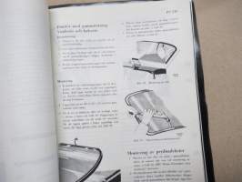 Volvo PV 544 Verkstadshandbok avd. 11 Karosseri -korjaamokirjasarjan osa - Kori -ruotsinkielinen, KOPIO