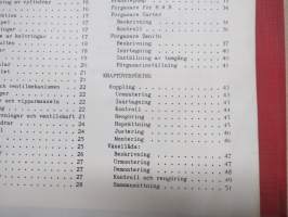 Volvo PV 444-445 Verkstadshandbok -korjaamokirja -ruotsinkielinen, KOPIO + PV 444 D Instruktionbok käyttöohjekirja kopiona, ruotsinkielinen