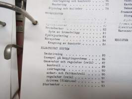 Volvo PV 444-445 Verkstadshandbok -korjaamokirja -ruotsinkielinen, KOPIO + PV 444 D Instruktionbok käyttöohjekirja kopiona, ruotsinkielinen