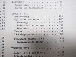 Volvo PV 444-445 Verkstadshandbok -korjaamokirja -ruotsinkielinen, KOPIO + PV 444 D Instruktionbok käyttöohjekirja kopiona, ruotsinkielinen
