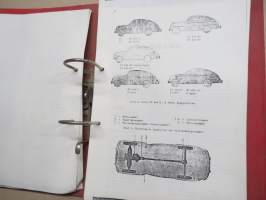 Volvo PV 444-445 Verkstadshandbok -korjaamokirja -ruotsinkielinen, KOPIO + PV 444 D Instruktionbok käyttöohjekirja kopiona, ruotsinkielinen