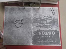 Volvo PV 444-445 Verkstadshandbok -korjaamokirja -ruotsinkielinen, KOPIO + PV 444 D Instruktionbok käyttöohjekirja kopiona, ruotsinkielinen