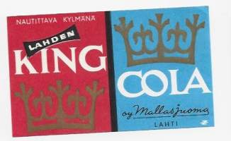 King Cola -  juomaetiketti