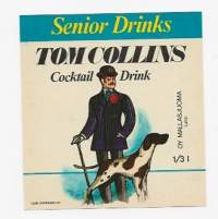 Tom Collins -  juomaetiketti