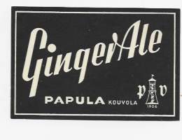 Ginger Ale -  juomaetiketti