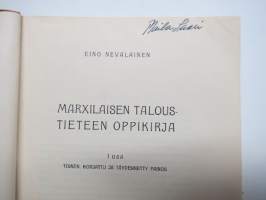 Marxilaisen taloustieteen oppikirja I