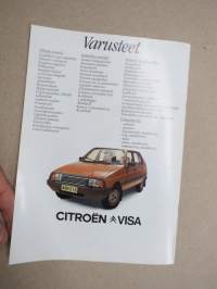 Citroën Visa II Super E. 1982 / 1983 -myyntiesite / sales brochure