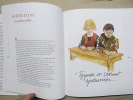 Ihmisiä Iijoen törmällä, kuvittanut Matti Luohi