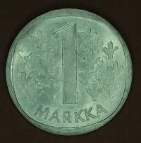 Suomen raha: 1 markka 1964. (Hopeamarkka)