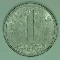 Suomen raha: 1 markka 1967. (Hopeamarkka)