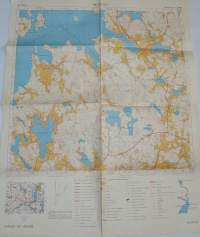 Peruskartta 2124 12 Murole 1: 20000 vuodelta 1954