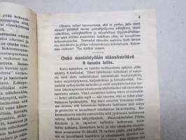 Kansalainen, harkitse ketä äänestät! - Kansallisen Kokoomuspuolueen johtavat periaatteet. -vaalimainos / pamfletti 1924?