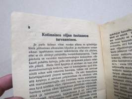 Kansalainen, harkitse ketä äänestät! - Kansallisen Kokoomuspuolueen johtavat periaatteet. -vaalimainos / pamfletti 1924?