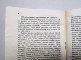 Kansalainen, harkitse ketä äänestät! - Kansallisen Kokoomuspuolueen johtavat periaatteet. -vaalimainos / pamfletti 1924?