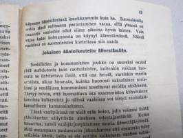 Kansalainen, harkitse ketä äänestät! - Kansallisen Kokoomuspuolueen johtavat periaatteet. -vaalimainos / pamfletti 1924?