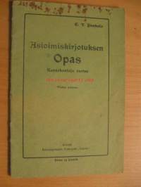Asioimiskirjoituksen opas kansakouluja varten
