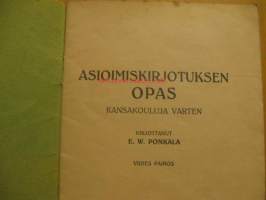 Asioimiskirjoituksen opas kansakouluja varten