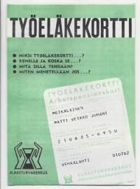 Työeläkekortti esite 1962