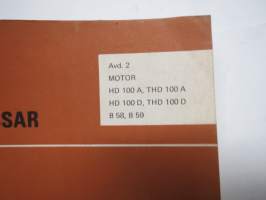 Volvo Bussar Verkstadshandbok Avd. 2 (Motor HD 100 A, THD 100 A, HD 100 D, THD 100 D, B58, B 59
