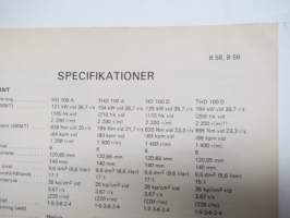 Volvo Bussar Verkstadshandbok Avd. 2 (Motor HD 100 A, THD 100 A, HD 100 D, THD 100 D, B58, B 59