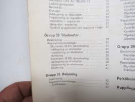 Volvo Bussar Verkstadshandbok Avd. 3 Elektrisk system och instrument B 57, B 58