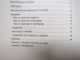Volvo Bussar Verkstadshandbok Avd. 4 (43) Växellåda K1 B 57, B 58