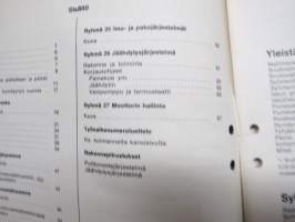 Volvo Kuorma-autot Huoltokäsikirja osa 2 Moottori D39C, F4 -korjaamokirjasarjan osa