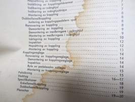 Volvo Lastvagnar Verkstadshandbok Avd. 4 Koppling L 495 -korjaamokirjasarjan osa, ruotsinkielinen