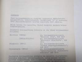 Volvo-BM T800A, T810, T814 traktori Korjaamokäsikirja