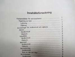 Volvo Lastvagnar Verkstadshandbok Avd. 1 (12) Smörjning F6 -korjaamokirjasarjan osa, ruotsinkielinen