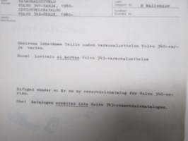 Volvo 340-series 1980- Parts Catalogue / 340-serie 1980- Reservdelskatalog